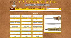 Desktop Screenshot of csosborneleathertools.com