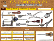 Tablet Screenshot of csosborneleathertools.com